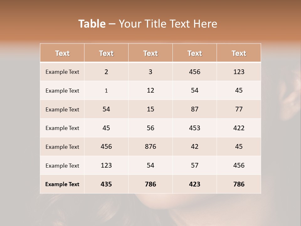 Model  Healthy PowerPoint Template
