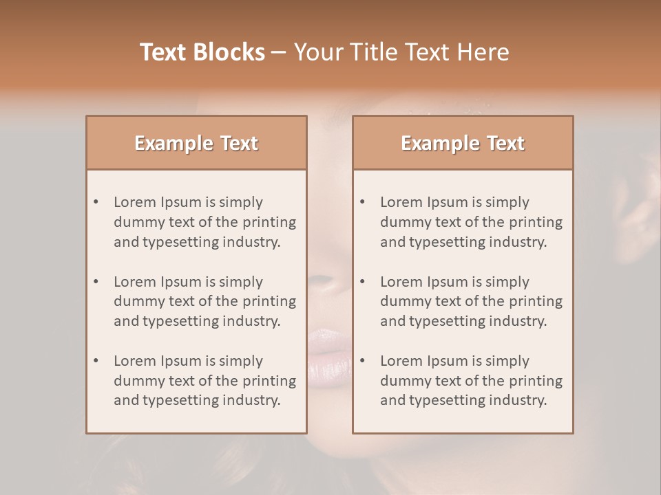 Model  Healthy PowerPoint Template