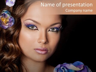 Woman One Person PowerPoint Template