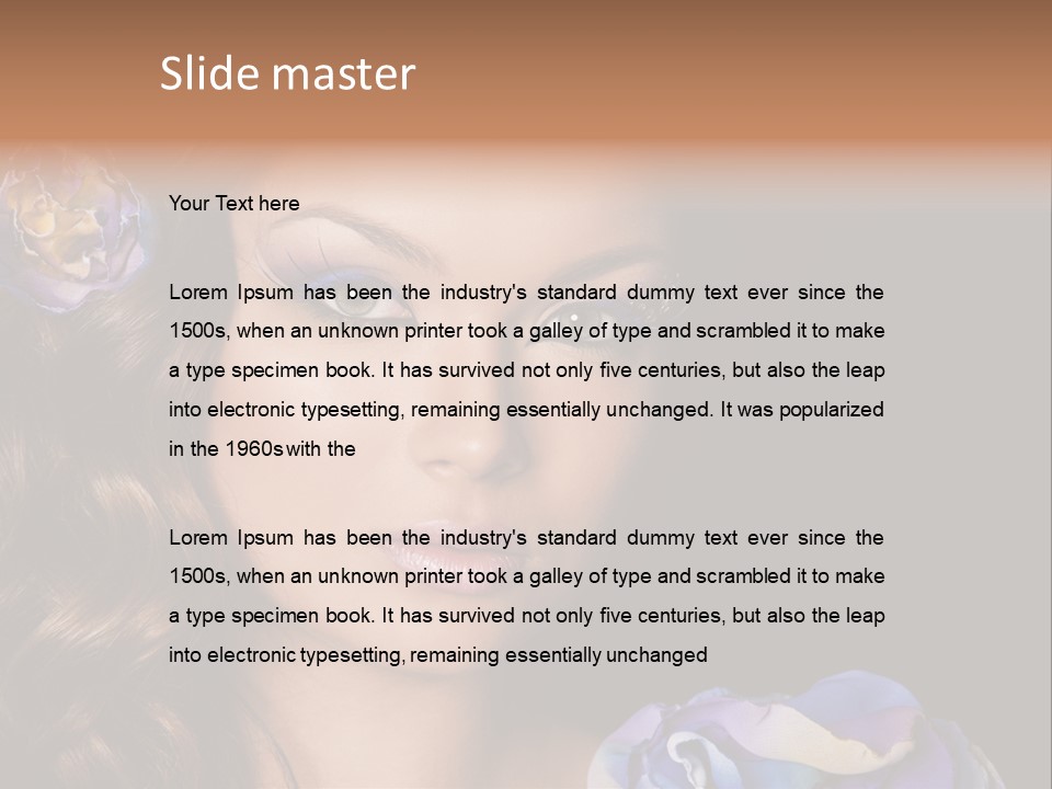 Woman One Person PowerPoint Template