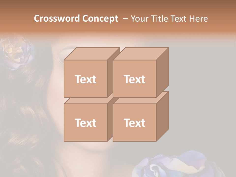 Woman One Person PowerPoint Template
