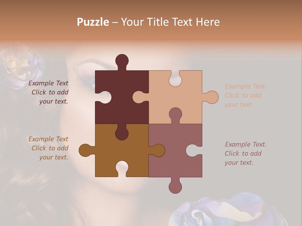 Woman One Person PowerPoint Template