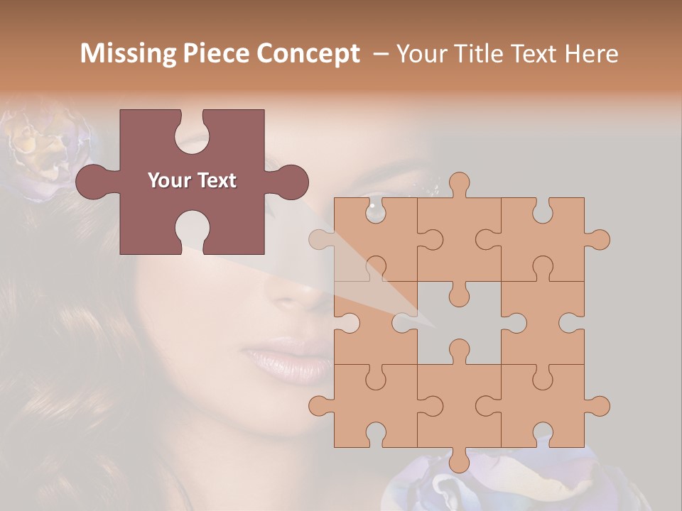 Woman One Person PowerPoint Template