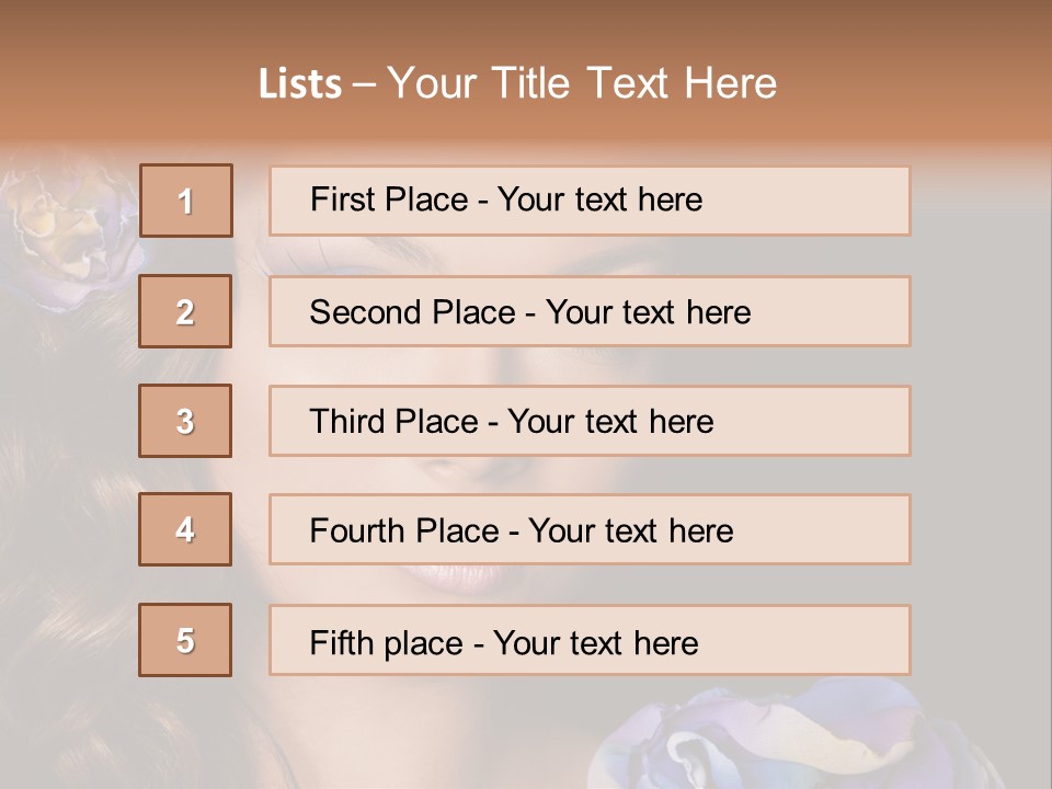 Woman One Person PowerPoint Template