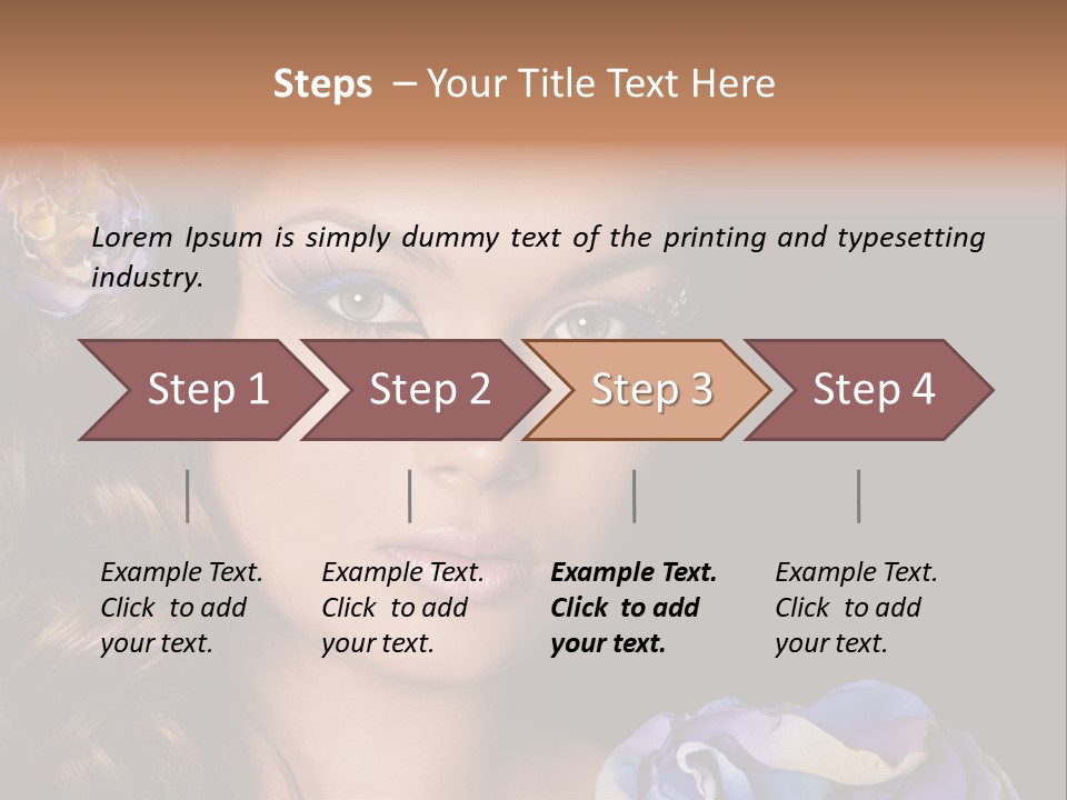 Woman One Person PowerPoint Template