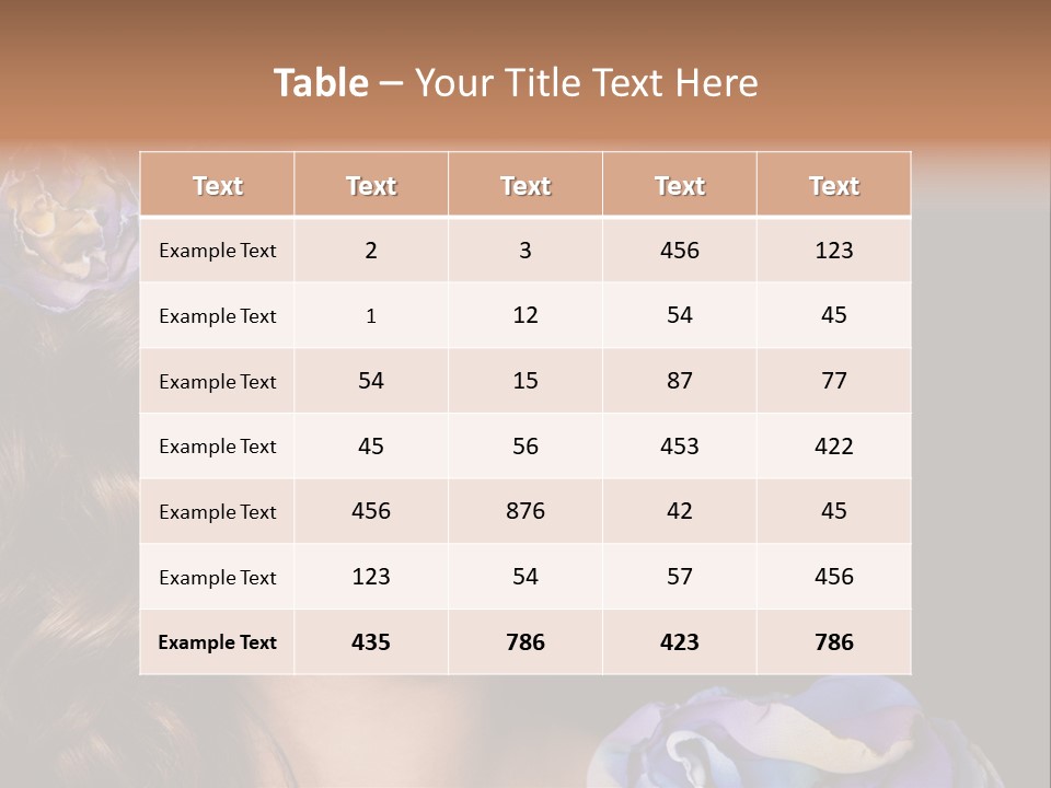 Woman One Person PowerPoint Template