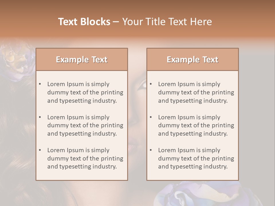 Woman One Person PowerPoint Template