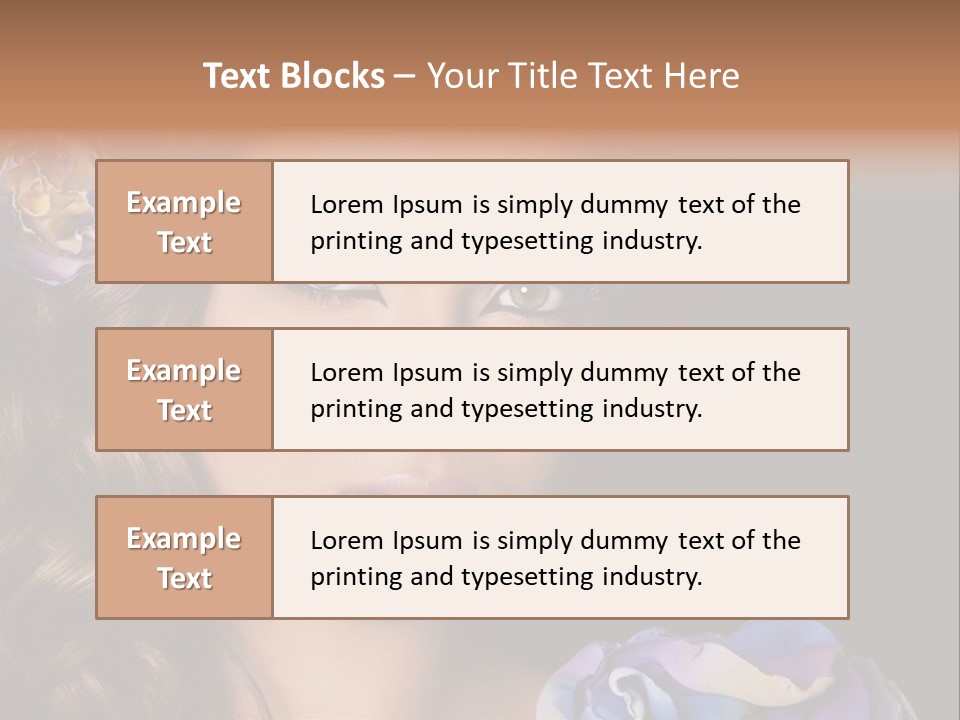Woman One Person PowerPoint Template