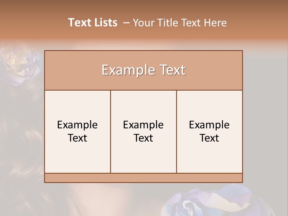 Woman One Person PowerPoint Template