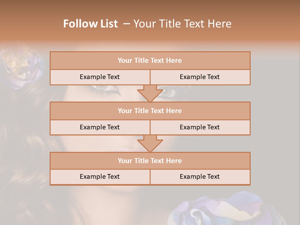 Woman One Person PowerPoint Template