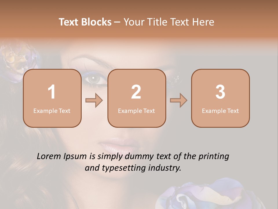 Woman One Person PowerPoint Template