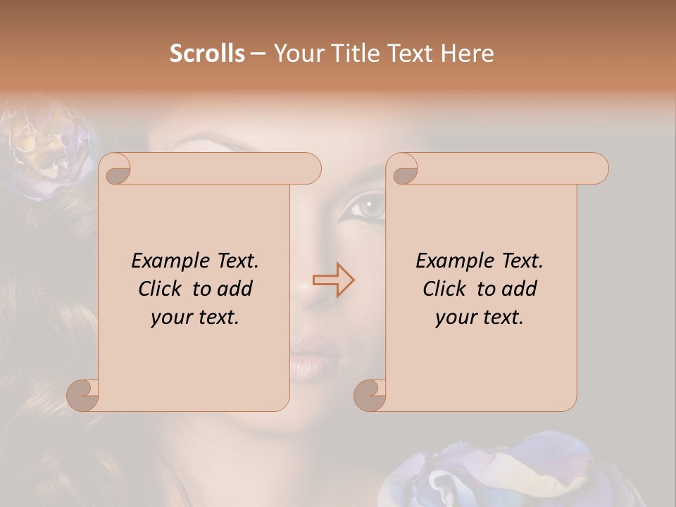 Woman One Person PowerPoint Template