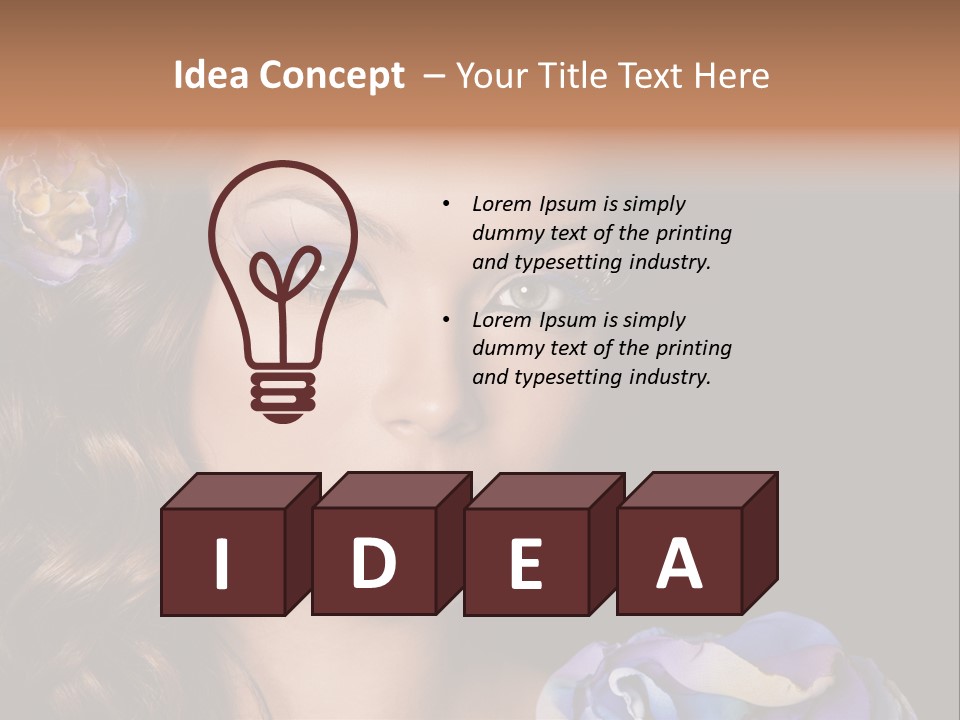 Woman One Person PowerPoint Template