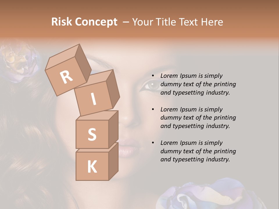 Woman One Person PowerPoint Template