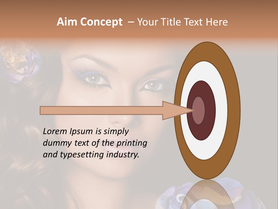 Woman One Person PowerPoint Template