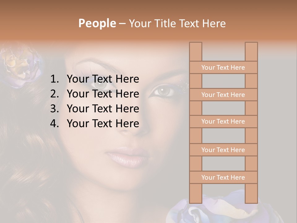 Woman One Person PowerPoint Template