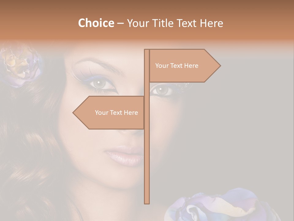 Woman One Person PowerPoint Template