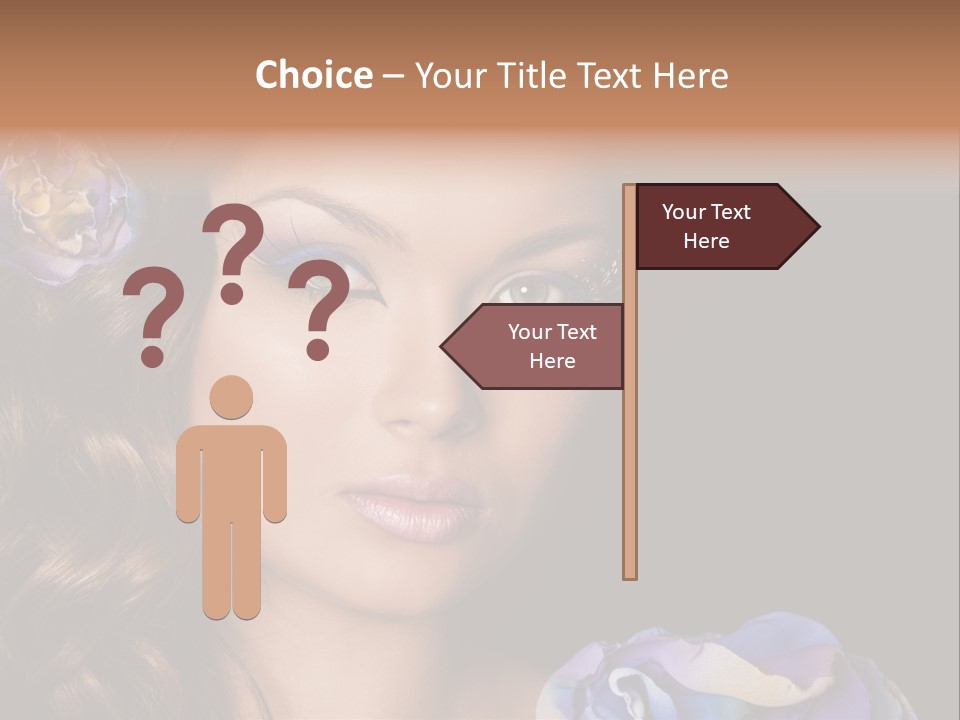 Woman One Person PowerPoint Template
