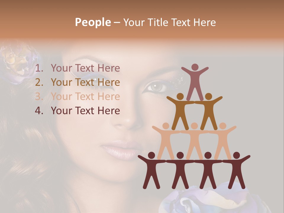 Woman One Person PowerPoint Template