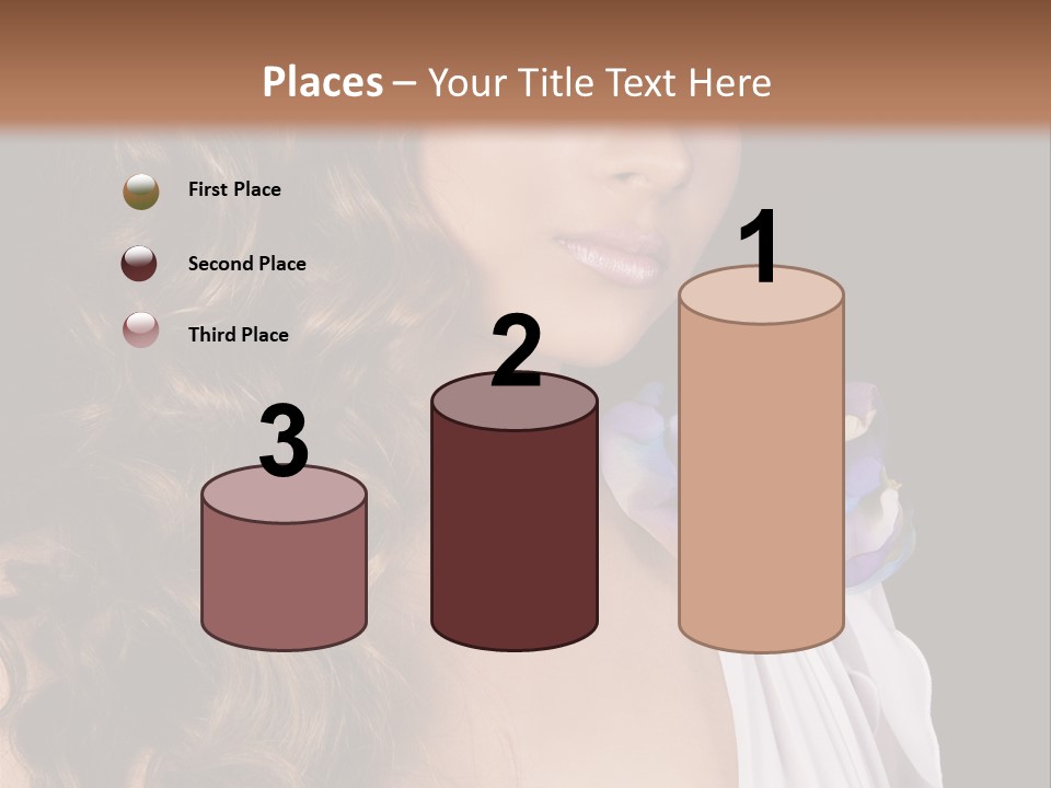 Sexy White Background Young PowerPoint Template