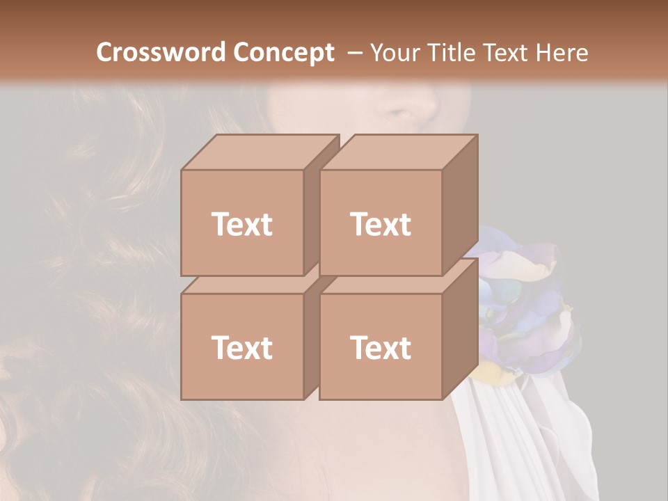 Sexy White Background Young PowerPoint Template