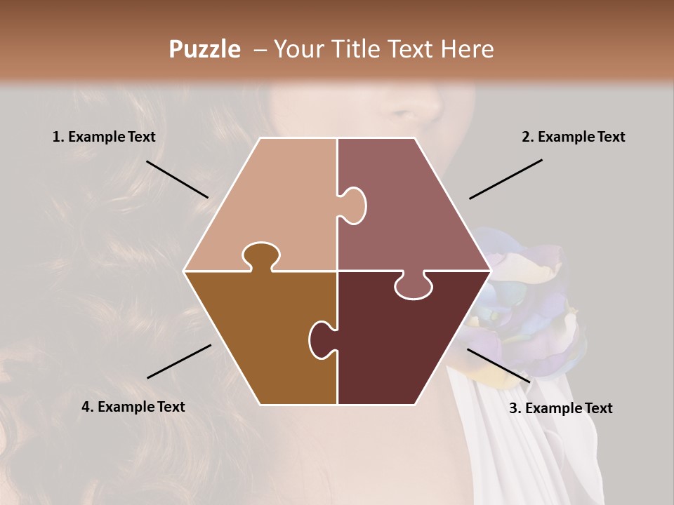 Sexy White Background Young PowerPoint Template