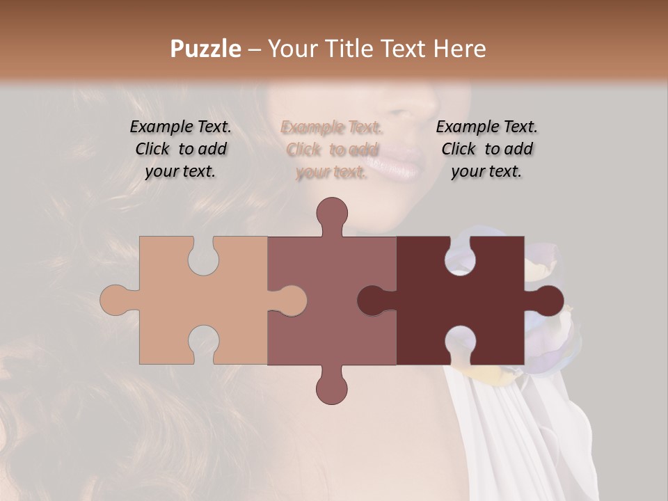 Sexy White Background Young PowerPoint Template