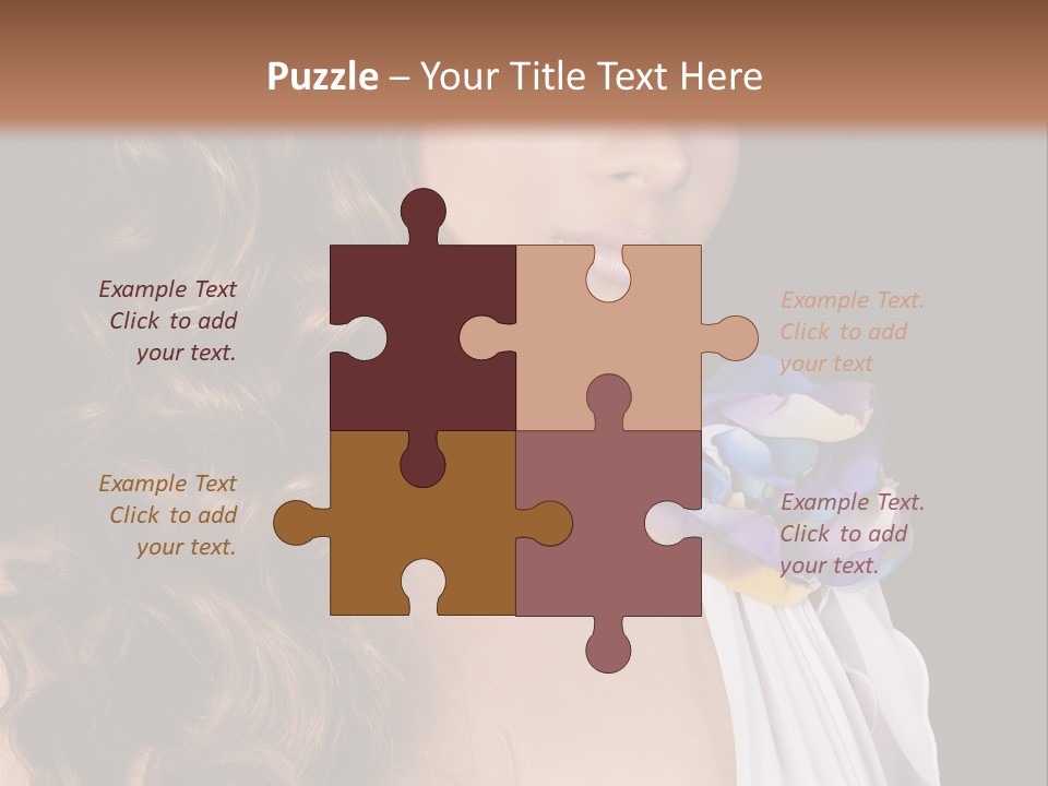 Sexy White Background Young PowerPoint Template