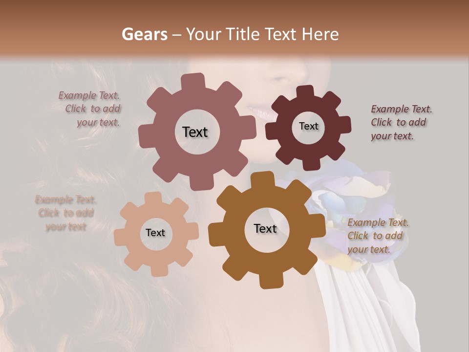 Sexy White Background Young PowerPoint Template