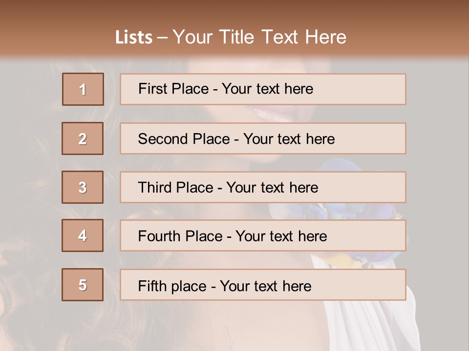 Sexy White Background Young PowerPoint Template