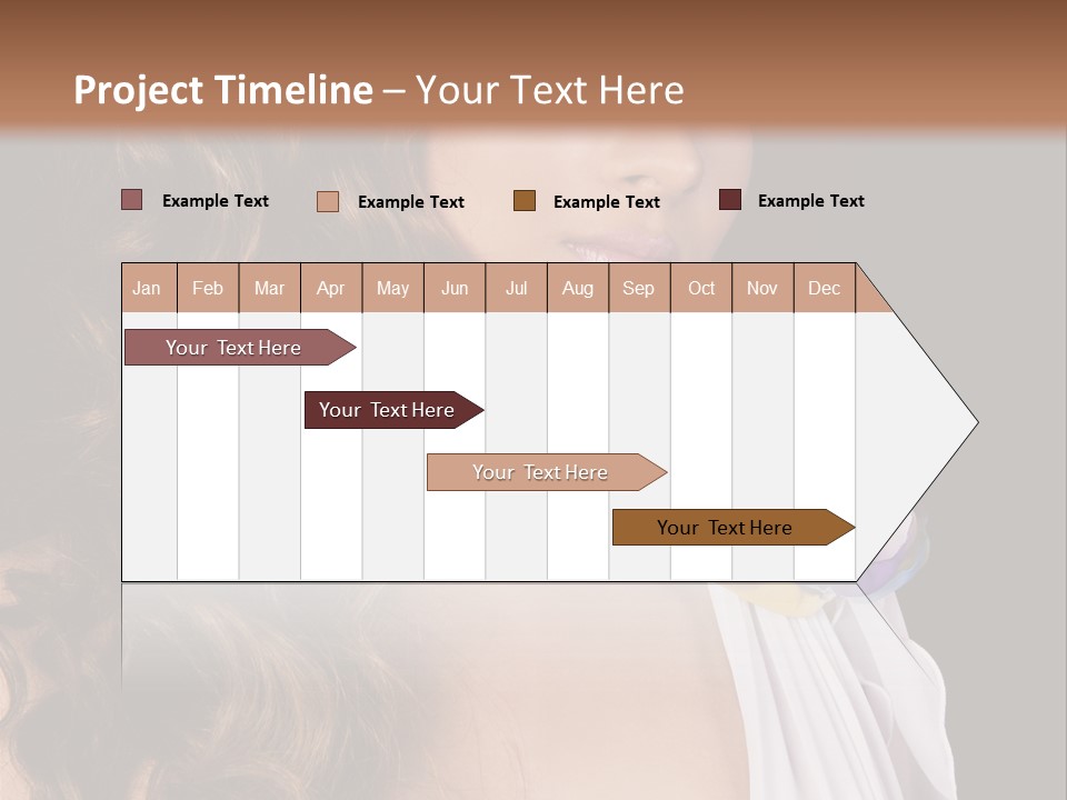 Sexy White Background Young PowerPoint Template