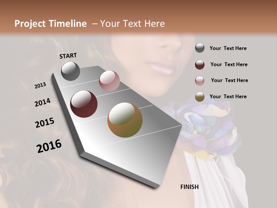 Sexy White Background Young PowerPoint Template