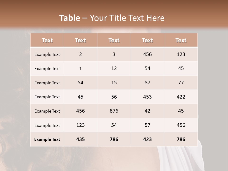 Sexy White Background Young PowerPoint Template