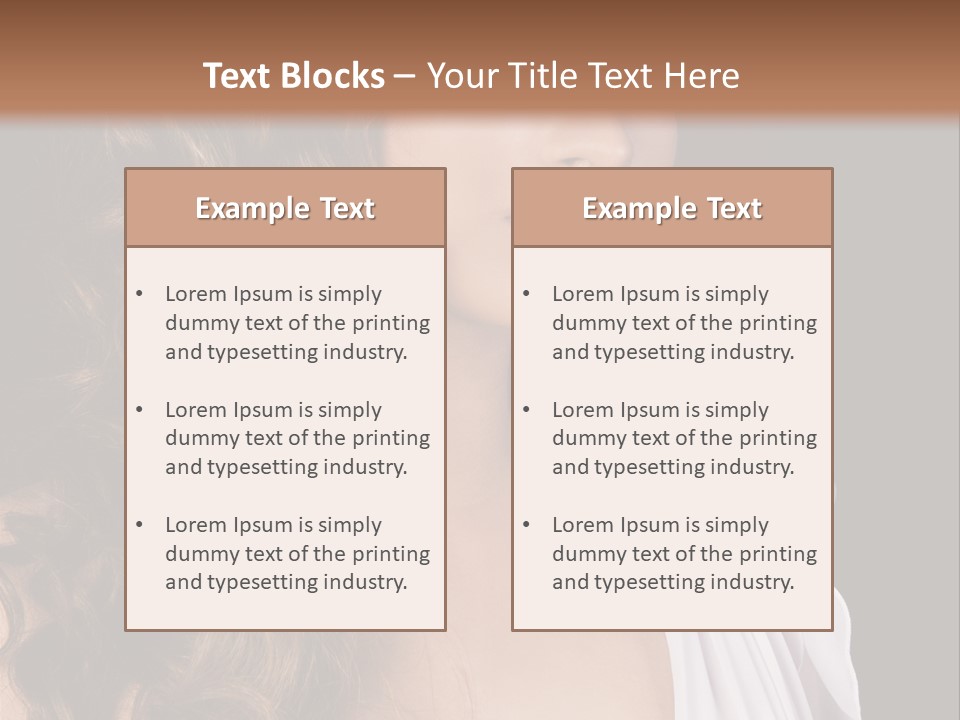 Sexy White Background Young PowerPoint Template