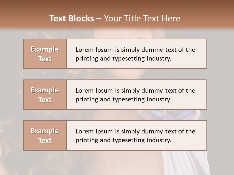 Sexy White Background Young PowerPoint Template