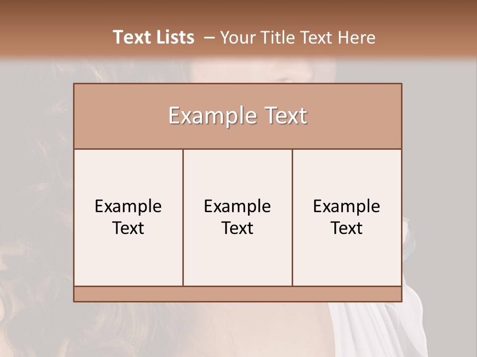 Sexy White Background Young PowerPoint Template