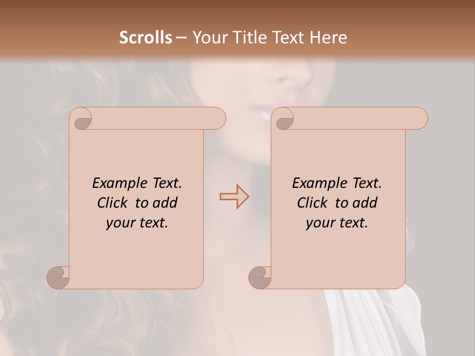 Sexy White Background Young PowerPoint Template