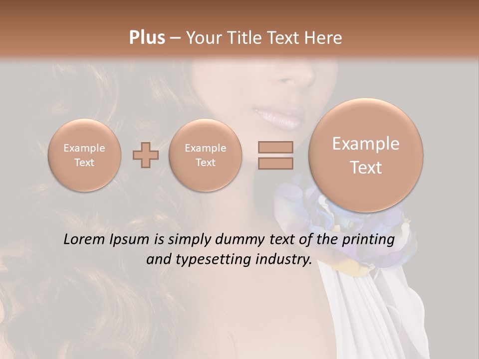 Sexy White Background Young PowerPoint Template