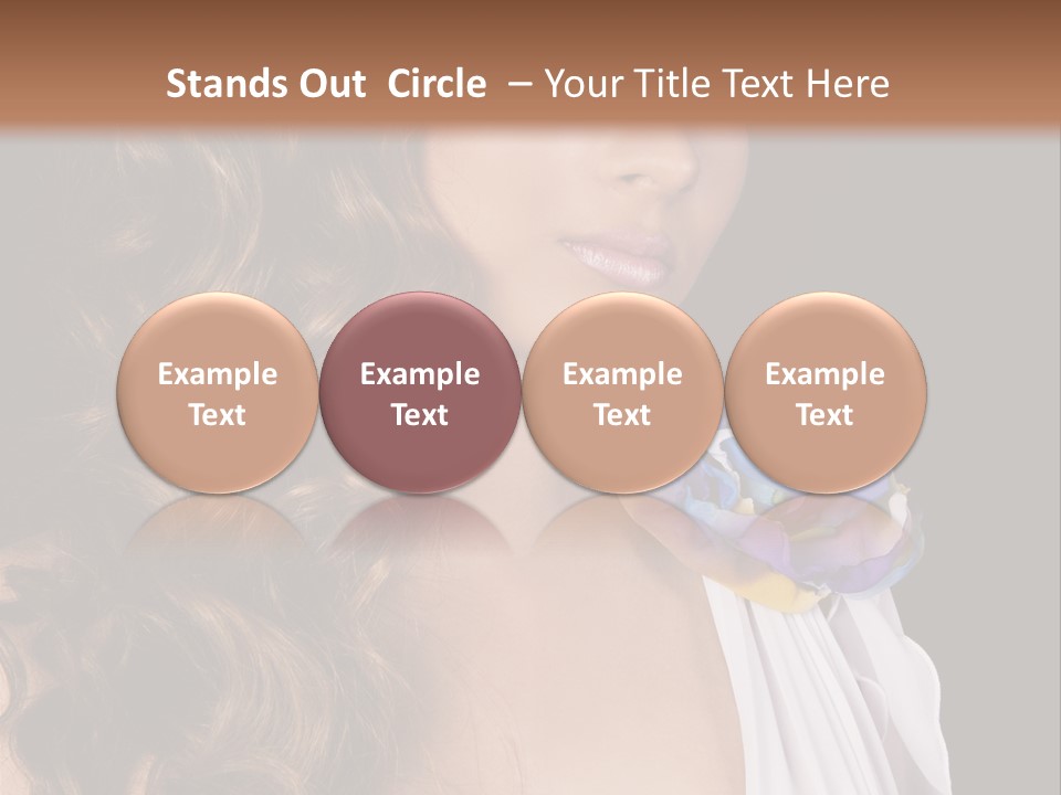 Sexy White Background Young PowerPoint Template