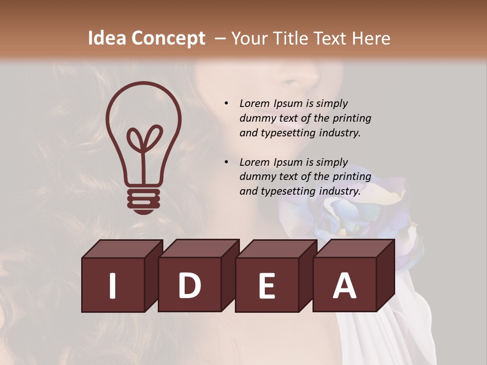 Sexy White Background Young PowerPoint Template