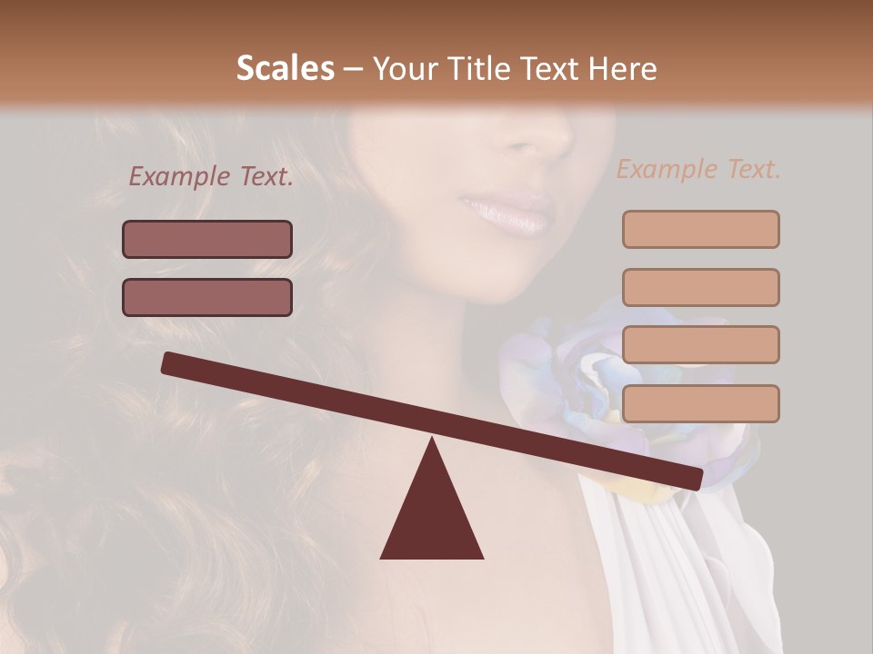 Sexy White Background Young PowerPoint Template