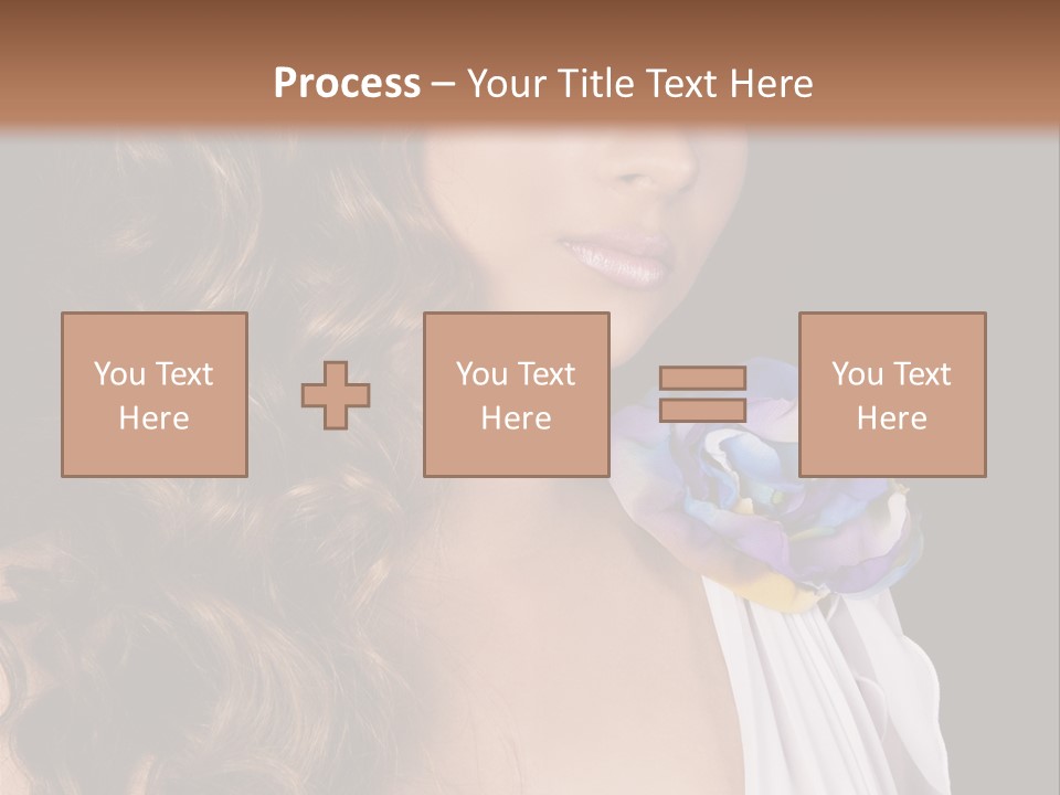 Sexy White Background Young PowerPoint Template