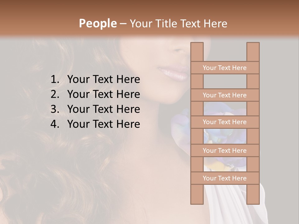 Sexy White Background Young PowerPoint Template