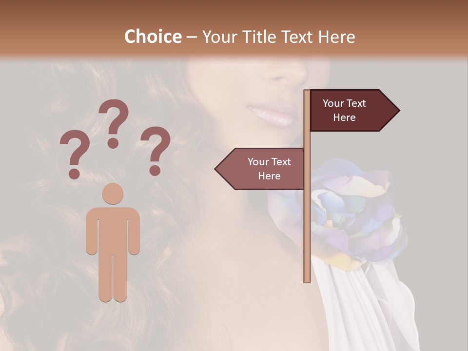 Sexy White Background Young PowerPoint Template