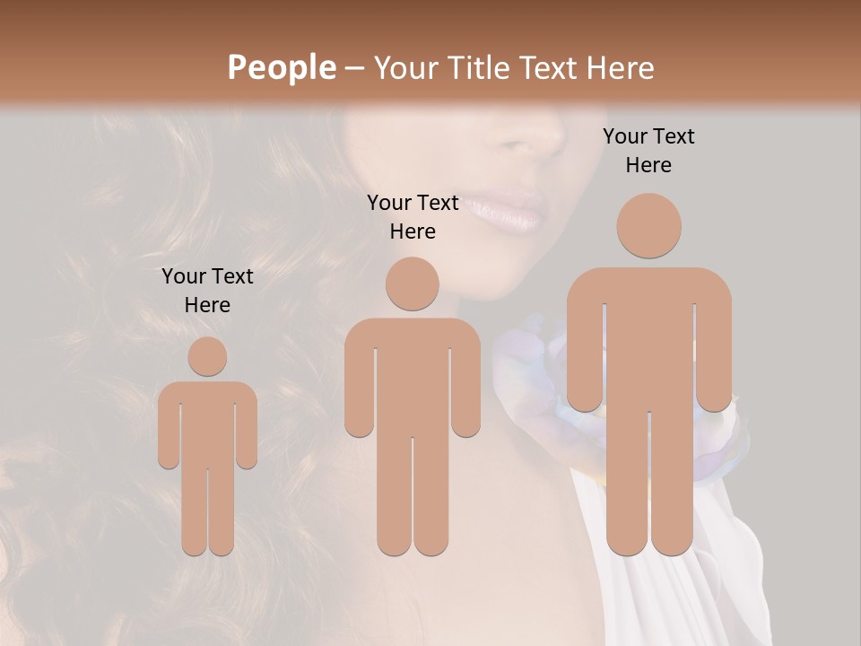 Sexy White Background Young PowerPoint Template