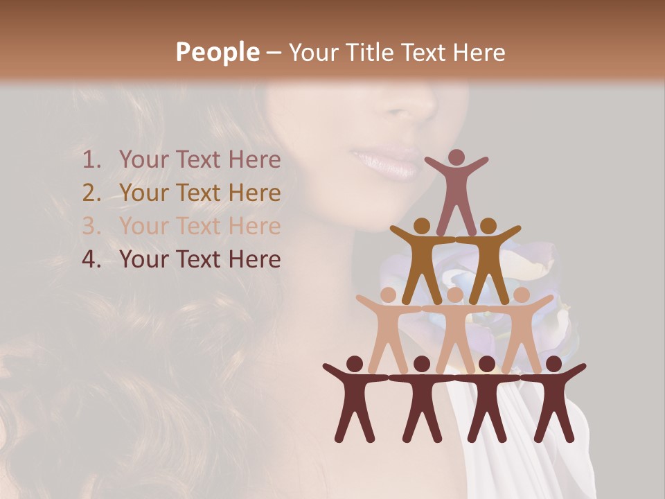 Sexy White Background Young PowerPoint Template