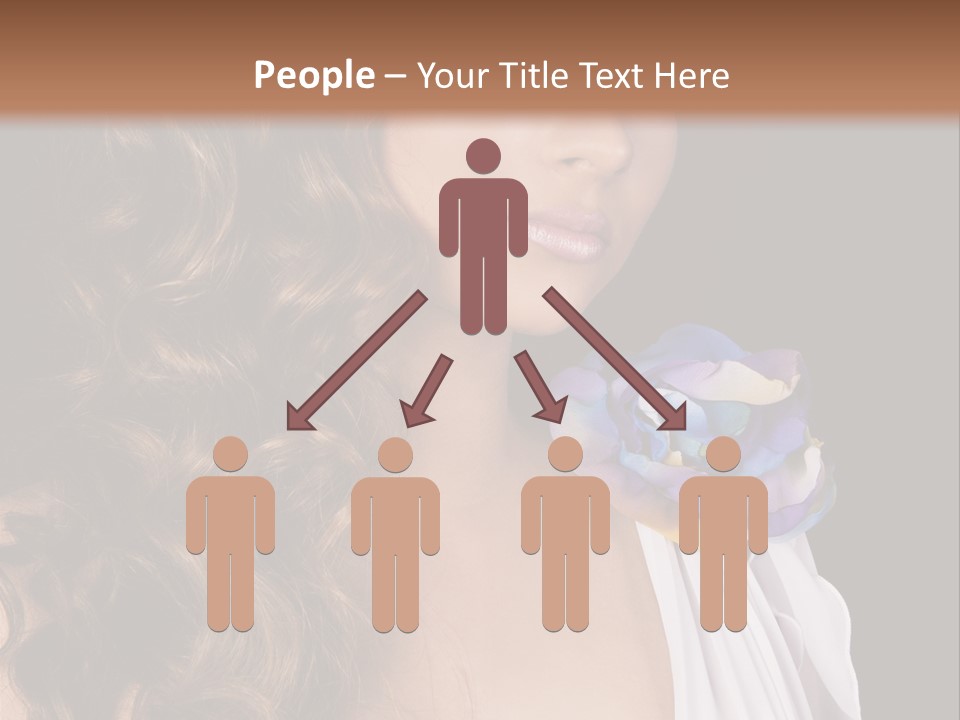 Sexy White Background Young PowerPoint Template