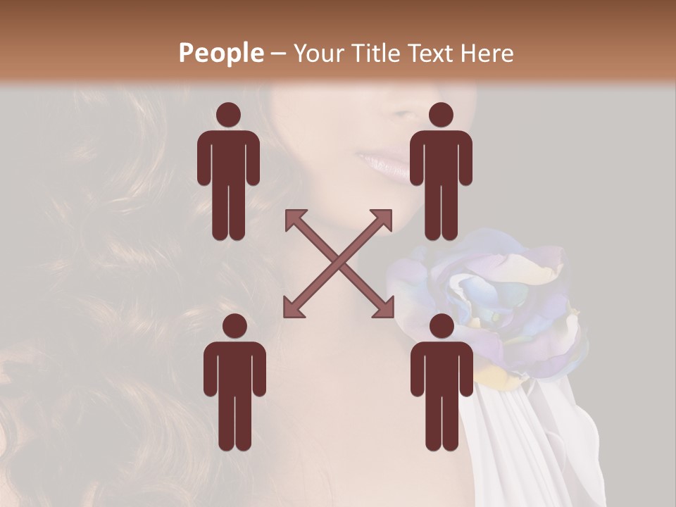 Sexy White Background Young PowerPoint Template