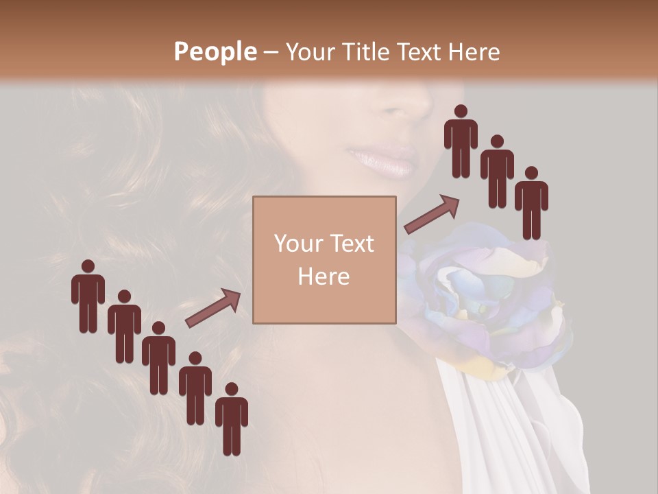 Sexy White Background Young PowerPoint Template