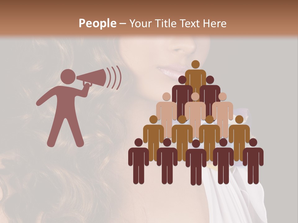 Sexy White Background Young PowerPoint Template